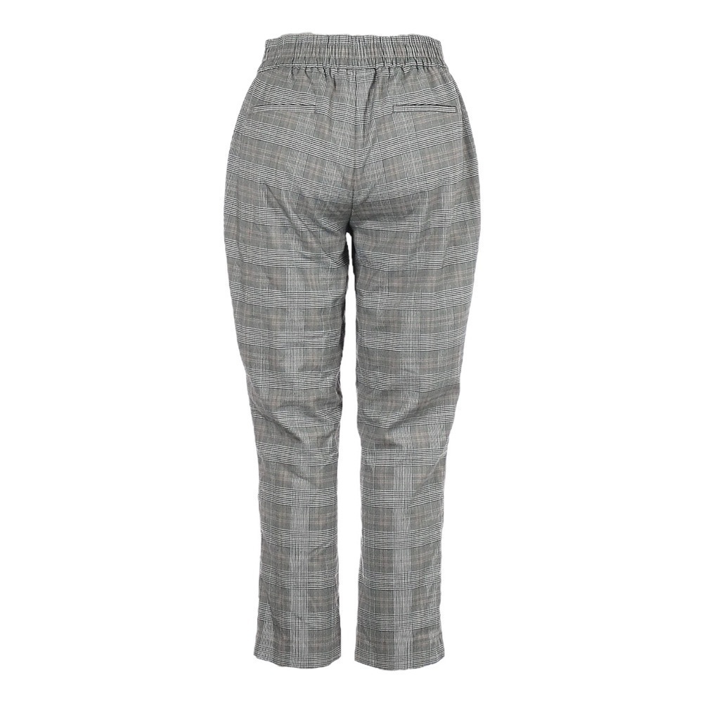 Nicole Miller New York Gray Plaid Pull On Comfy Crop Pants Size 10 - Picture 2 of 9